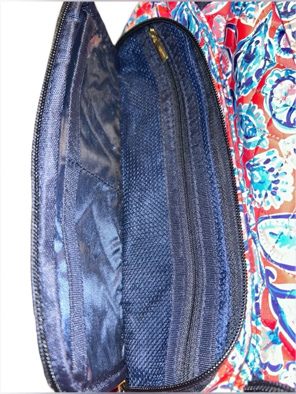 NWT Simply Southern Quilted Packable Paisley Cosmetic Bag Travel Makeup Case